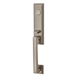 Emtek EMP4211 Wilshire Single Cylinder Entrance Handleset - Brass Tubular - EMPowered Upgrade