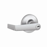 Schlage Residential J54 - Entry Lock Marin Lever with C Keyway, 16255 Latch and 10101 Strike
