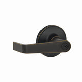 Schlage Residential J54 - Entry Lock Marin Lever with C Keyway, 16255 Latch and 10101 Strike