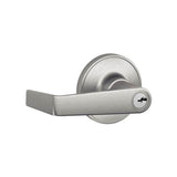 Schlage Residential J54 - Entry Lock Marin Lever with C Keyway, 16255 Latch and 10101 Strike