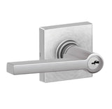 Schlage Residential J54 - Entry Lock Solstice Lever with C Keyway, 16255 Latch and 10101 Strike