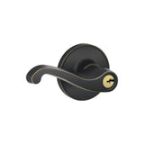 Schlage Residential J54 - Entry Lock LaSalle Lever with C Keyway, 16255 Latch and 10101 Strike