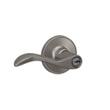 Schlage Residential J54 - Entry Lock Seville Lever with C Keyway, 16255 Latch and 10101 Strike Bright Chrome Finish