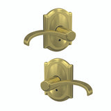 Schlage Residential FC172 - Whitney Lever Non Turning Double Dummy Pair - Camelot Rose