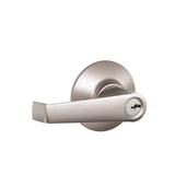 Schlage Residential F51A - Entry Lock - Elan Lever, C Keyway with 16211 Latch and 10063 Strike