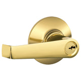 Schlage Residential F51A - Entry Lock - Elan Lever, C Keyway with 16211 Latch and 10063 Strike