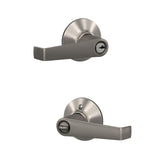 Schlage Residential F51A - Entry Lock - Elan Lever, C Keyway with 16211 Latch and 10063 Strike
