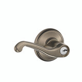 Schlage Residential F51A - Entry Lock - Flair Lever, C Keyway with 16211 Latch and 10063 Strike - Adlen Rose