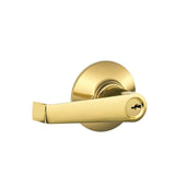 Schlage Residential F51A - Entry Lock - Elan Lever, C Keyway with 16211 Latch and 10063 Strike