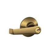 Schlage Residential F51A - Entry Lock - Elan Lever, C Keyway with 16211 Latch and 10063 Strike
