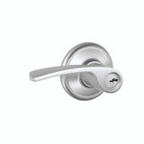 Schlage Residential F51A - Entry Lock -Merano Lever, C Keyway with 16211 Latch and 10063 Strike - Alden Rose