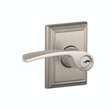 Schlage Residential F51A - Entry Lock -Merano Lever, C Keyway with 16211 Latch and 10063 Strike - Addison Rose