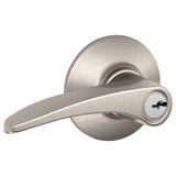 Schlage Residential F51A - Entry Lock - Manhattan Lever, C Keyway with 16211 Latch and 10063 Strike