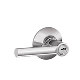 Schlage Residential F51A - Entry Lock - Broadway Lever, C Keyway with 16211 Latch and 10063 Strike - Kinsler Rose