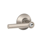 Schlage Residential F51A - Entry Lock - Broadway Lever, C Keyway with 16211 Latch and 10063 Strike - Kinsler Rose