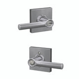 Schlage Residential F51A - Entry Lock - Broadway Lever, C Keyway with 16211 Latch and 10063 Strike - Collins Rose