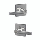 Schlage Residential F51A - Entry Lock - Broadway Lever, C Keyway with 16211 Latch and 10063 Strike - Collins Rose