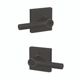 Schlage Residential F51A - Entry Lock - Broadway Lever, C Keyway with 16211 Latch and 10063 Strike - Collins Rose
