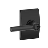 Schlage Residential F51A - Entry Lock - Broadway Lever, C Keyway with 16211 Latch and 10063 Strike - Century Rose