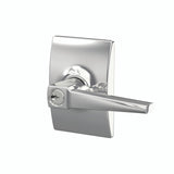 Schlage Residential F51A - Entry Lock - Eller Lever, C Keyway with 16211 Latch and 10063 Strike - Century Rose