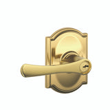 Schlage Residential F51A - Entry Lock - Avila Lever, C Keyway with 16211 Latch and 10063 Strike - Camelot Rose