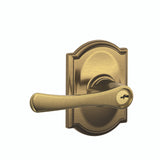 Schlage Residential F51A - Entry Lock - Avila Lever, C Keyway with 16211 Latch and 10063 Strike - Camelot Rose