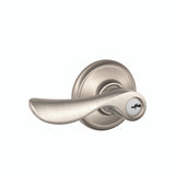 Schlage Residential F51A - Entry Lock - Champagne Lever, C Keyway with 16211 Latch and 10063 Strike