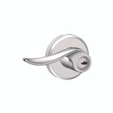 Schlage Residential F51A - Entry Lock - Sacramento Lever, C Keyway with 16211 Latch and 10063 Strike - Greyson Rose