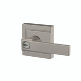 Schlage Residential F51A - Entry Lock - Northbrook Lever, C Keyway with 16211 Latch and 10063 Strike -  Upland Rose