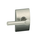 Schlage Residential F10 - Broadway Lever Passage Lock with 16080 Latch and 10027 Strike - Century Rose