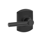 Schlage Residential F10 - Broadway Lever Passage Lock with 16080 Latch and 10027 Strike - Greenwich Rose