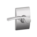 Schlage Residential F10 - Merano Lever Passage Lock with 16080 Latch and 10027 Strike - Century Rose