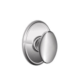 Schlage Residential F40 - Privacy Lock - Siena Knob, 16080 Latch and 10027 Strike-Wakefield Rose