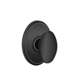 Schlage Residential F40 - Privacy Lock - Siena Knob, 16080 Latch and 10027 Strike-Wakefield Rose