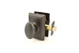 Schlage Residential F10 - Siena Knob Passage Lock with 16080 Latch and 10027 Strike - Addison Rose