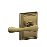 Schlage Residential F10 - Avila Lever Passage Lock with 16080 Latch and 10027 Strike - Addison Rose