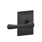 Schlage Residential F10 - Avila Lever Passage Lock with 16080 Latch and 10027 Strike - Addison Rose