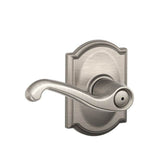 Schlage Residential F40 - Privacy Lock - Flair Lever, 16080 Latch and 10027 Strike - Camelot Rose