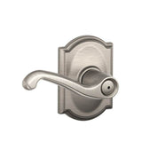 Schlage Residential F40 - Privacy Lock - Flair Lever, 16080 Latch and 10027 Strike - Camelot Rose