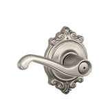 Schlage Residential F40 - Privacy Lock - Flair Lever, 16080 Latch and 10027 Strike - Brookshire Rose
