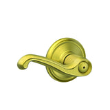 Schlage Residential F40 - Privacy Lock - Flair Lever, 16080 Latch and 10027 Strike - Alden Rose