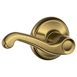 Schlage Residential F40 - Privacy Lock - Flair Lever, 16080 Latch and 10027 Strike - Alden Rose