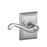 Schlage Residential F40 - Privacy Lock - Flair Lever, 16080 Latch and 10027 Strike - Addison Rose