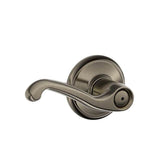 Schlage Residential F40 - Privacy Lock - Flair Lever, 16080 Latch and 10027 Strike - Alden Rose