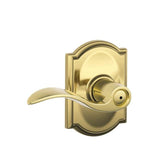 Schlage Residential F40 - Privacy Lock - Accent Lever, 16080 Latch and 10027 Strike