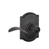 Schlage Residential F40 - Privacy Lock - Accent Lever, 16080 Latch and 10027 Strike