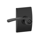 Schlage Residential F40 - Privacy Lock - Merano Lever, 16080 Latch and 10027 Strike