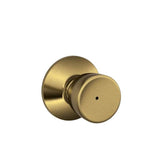 Schlage Residential F51A - Entry Lock - Bell Knob, C Keyway with 16211 Latch and 10063 Strike