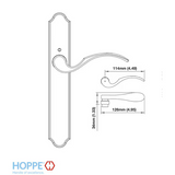 Hoppe München M112PL Lever, Right Hand, Dummy Function - Brushed Chrome , 11503609