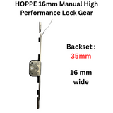 HOPPE 16mm Manual High Performance Lock Gear , 35 mm backset -11512095